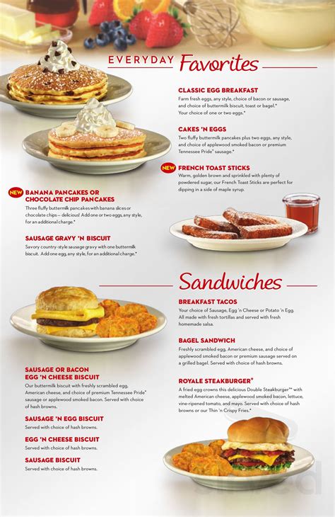 Steak and shake breakfast menu - Steak ‘n Shake Breakfast Menu Items. Fans of Steak ‘n Shake’s menu aren’t far from their steakburgers as the Royale Steakburger is still available as a breakfast option! Bacon, Egg, ‘n Cheese Biscuit: $2.49, Combo = $4.49; Sausage, Egg, ‘n Cheese Biscuit: $2.49, Combo = $4.49; Bacon Bagel Sandwich: $2.79, Combo = $4.79 